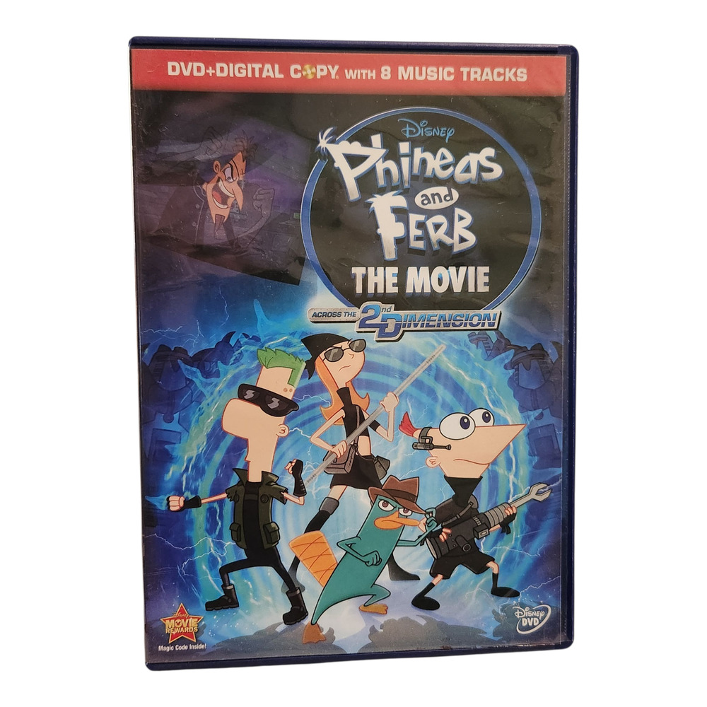 Phineas and Ferb The Movie Across the 2nd Dimension w/ Bonus‎ Disc